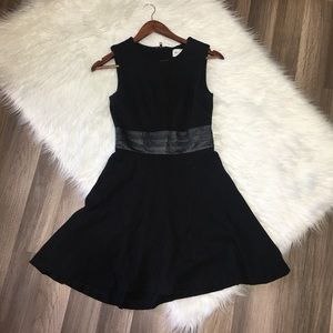 Milly Black Dress \ Lamb leather